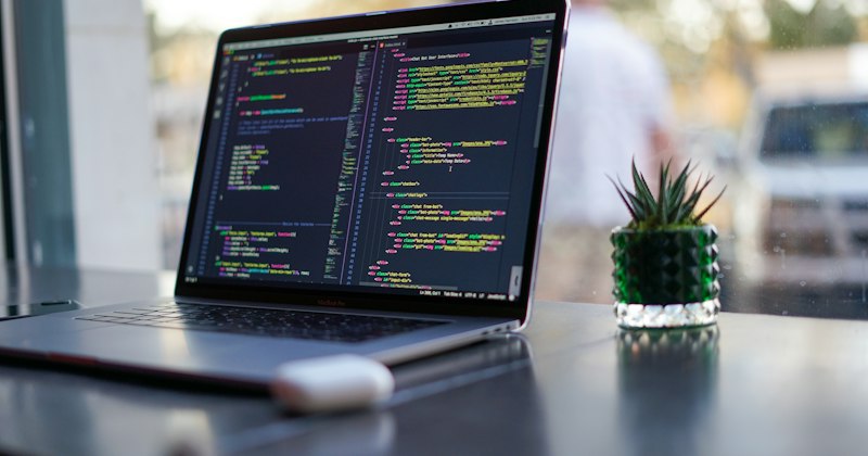 Codice di programmazione su un computer